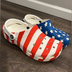 American Flag Crocs